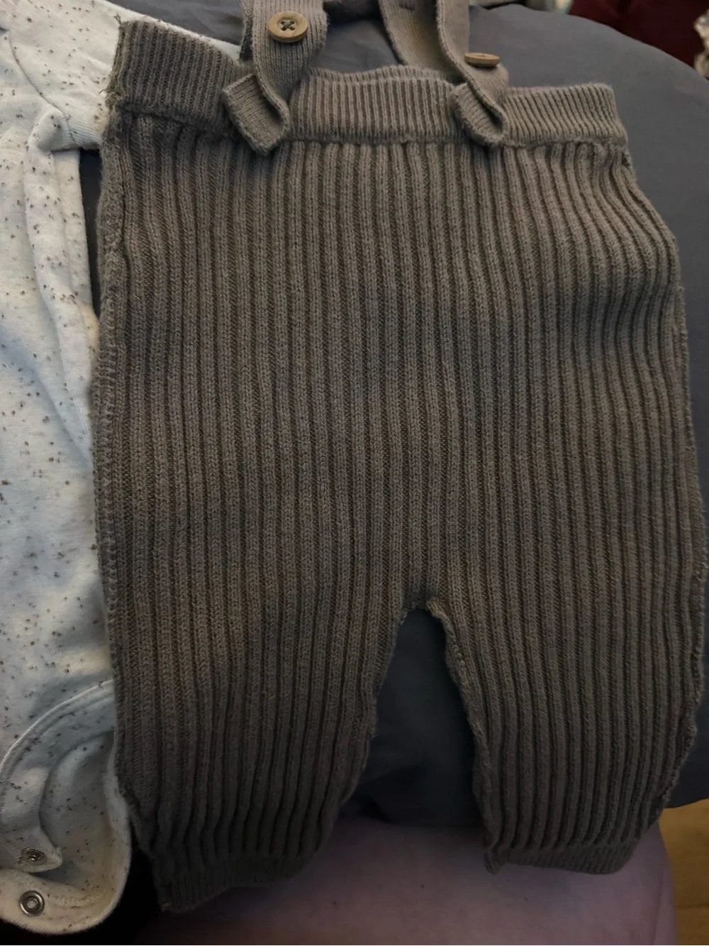 Carter's Light Blue Speckled Long-Sleeve Bodysuit - Picture 2 of 4